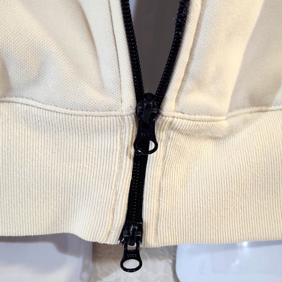 Nautica Men's White Zipper Jacket with Blue Stripes Size M - Picture 6 of 16